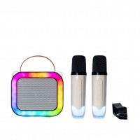 2024 newest model bluetooth speaker family entertaining microphone wireless speaker with RGB light